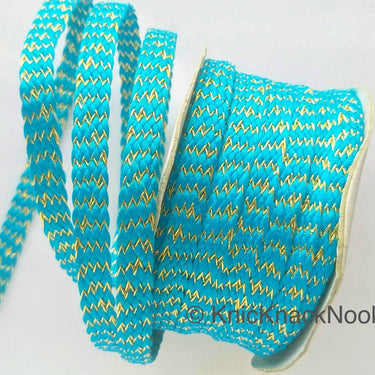 Blue Braid Trim, Approx. 8mm wide, Upholstery Trim